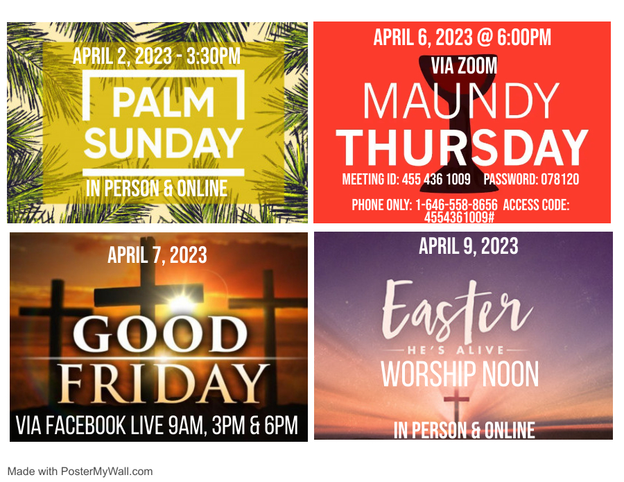 Copy of Holy Week Flyer - Made with PosterMyWall